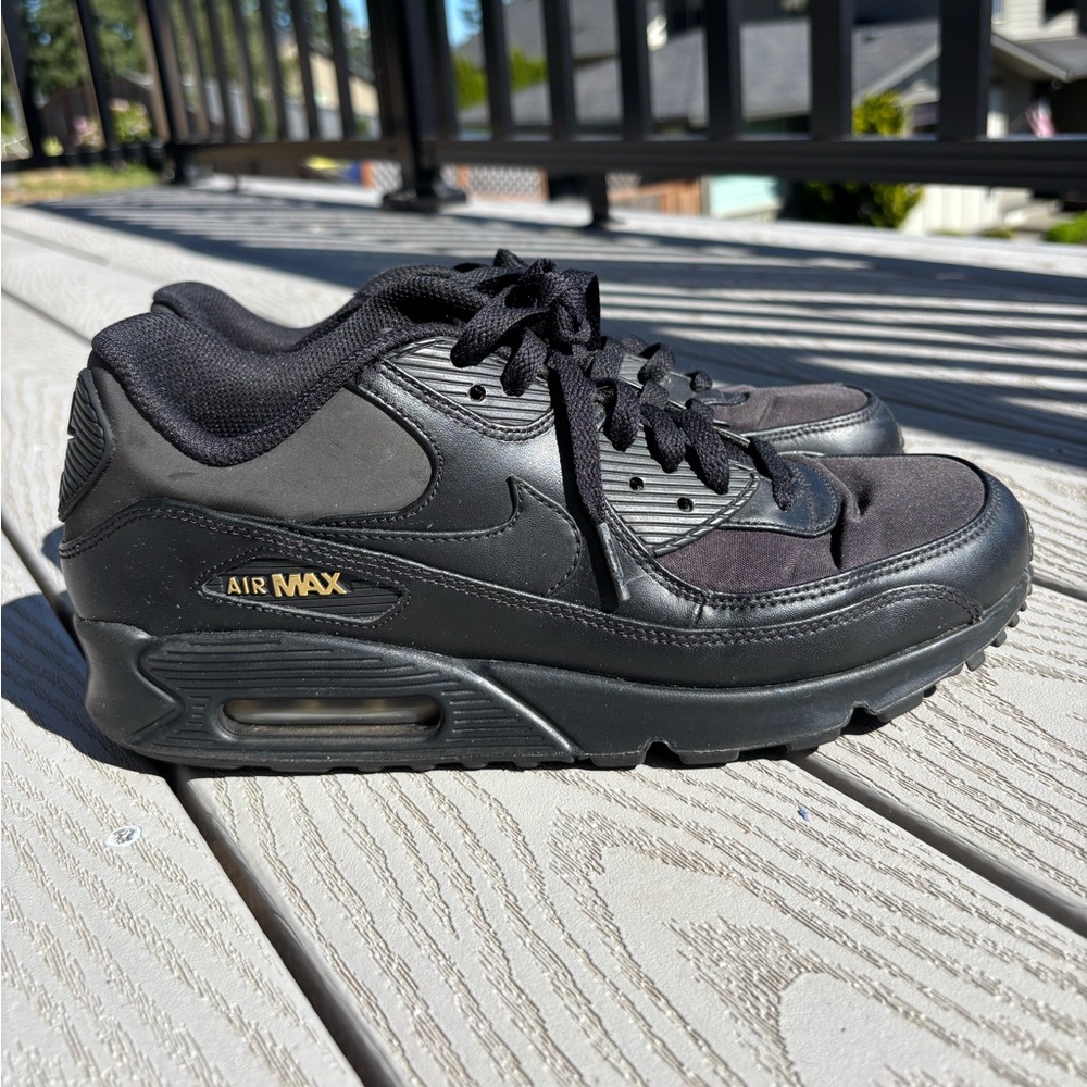 Nike AIR MAX Premium Hidden Reflective 90 Men's Black Gold Size 9.5 700155-011